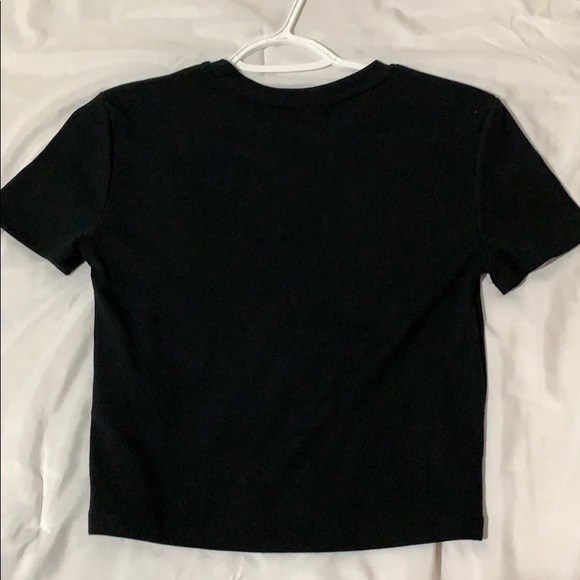 Ribbed Zara crop pearl tee - Picture 3 of 5